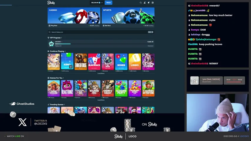 LOCOV2 playing Slots & Casino - Live Casino Stream