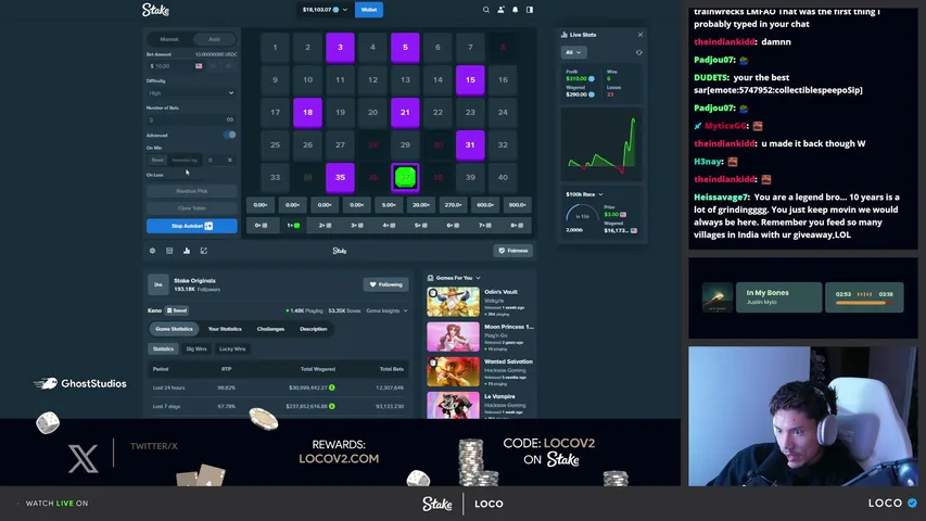 LOCOV2 playing Slots & Casino - Live Casino Stream