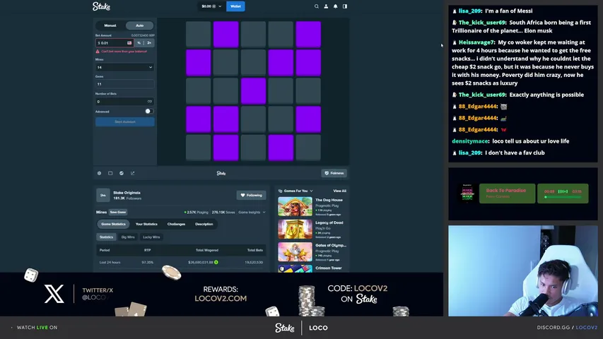 $5K Monthly 5 Hour stream on Stake