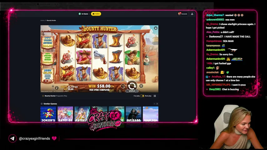 crazyexgirlfriends playing Slots & Casino - Live Casino Stream