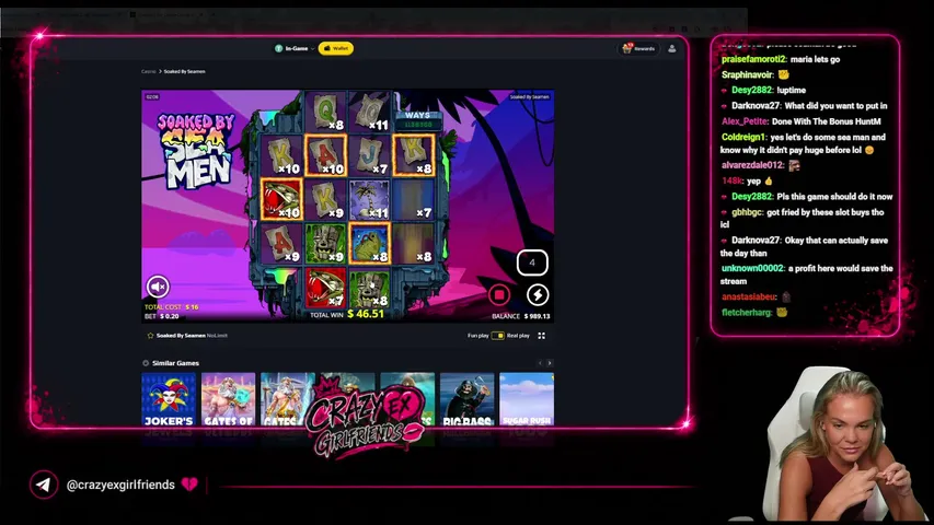 crazyexgirlfriends playing Slots & Casino - Live Casino Stream