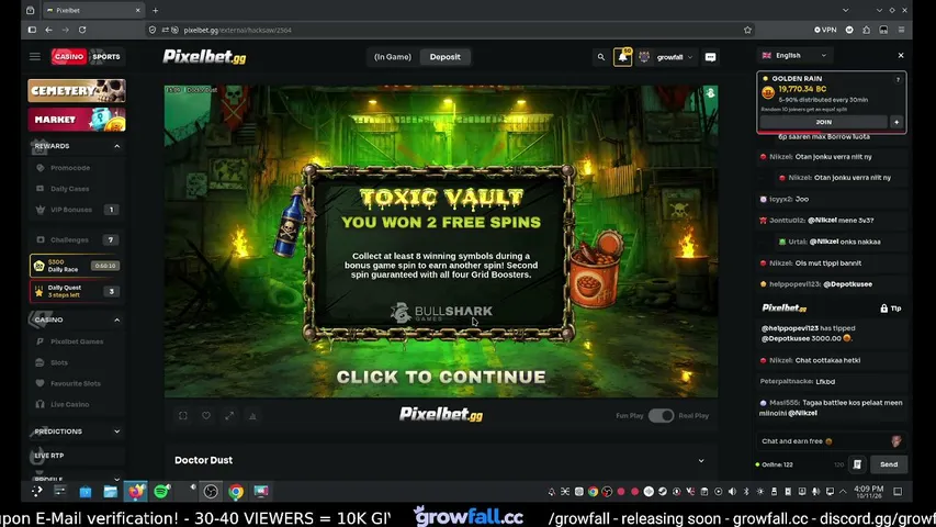 growfall playing Slots & Casino - Live Casino Stream