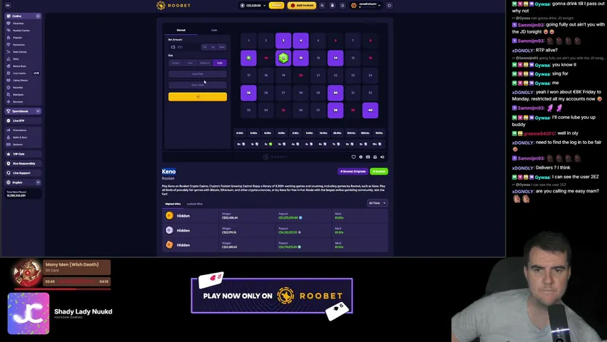 jarredcollects playing Slots & Casino - Live Casino Stream