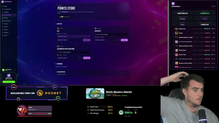 jarredcollects playing Slots & Casino - Live Casino Stream