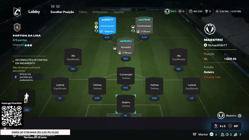 MADRUGADA BOLADA DE  JOGOS ✅KICK PARTNER✅