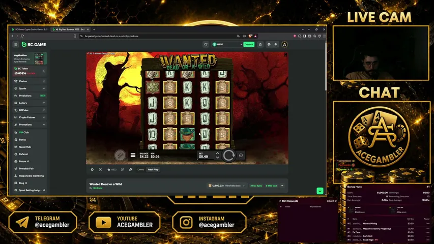 acegambler playing Slots & Casino - Live Casino Stream