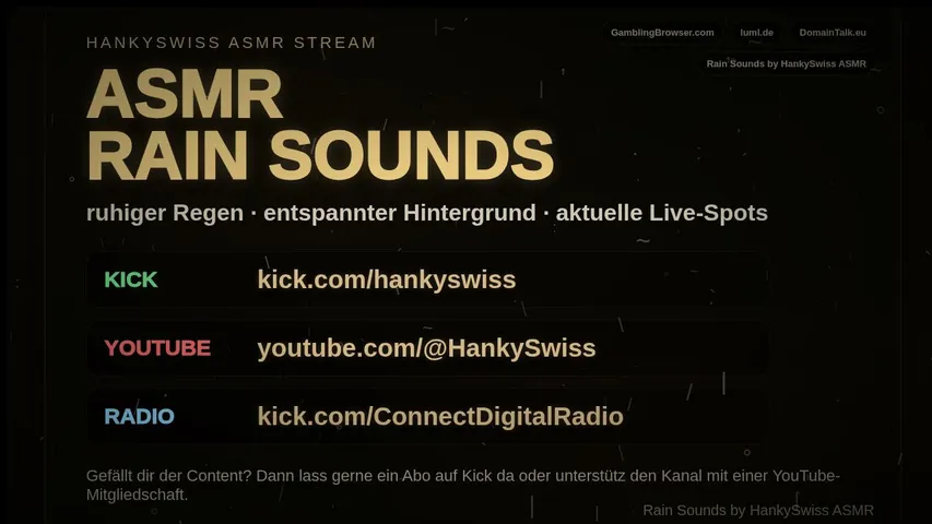 HankySwiss playing ASMR - Live Casino Stream