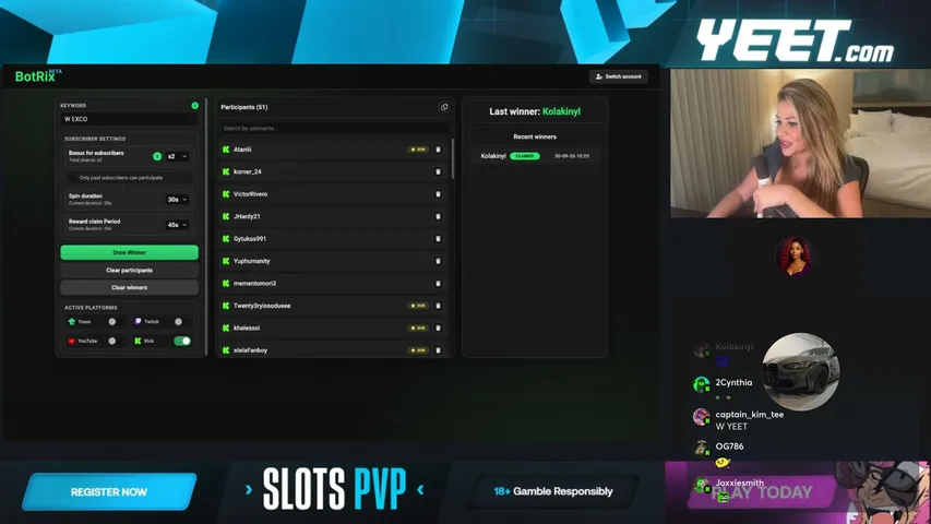 yeetcasino playing Slots & Casino - Live Casino Stream