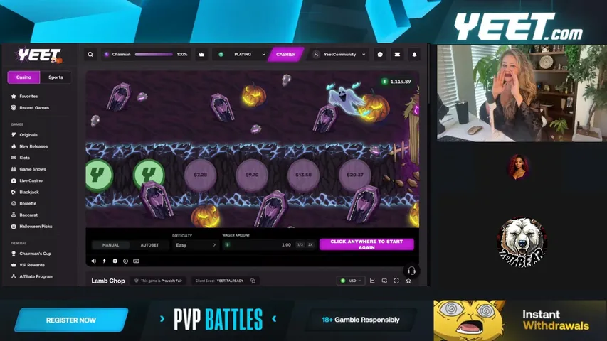 yeetcasino playing Slots & Casino - Live Casino Stream