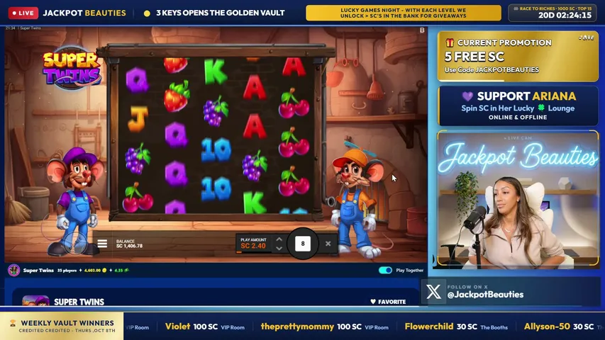 jackpot_beauties playing Slots & Casino - Live Casino Stream