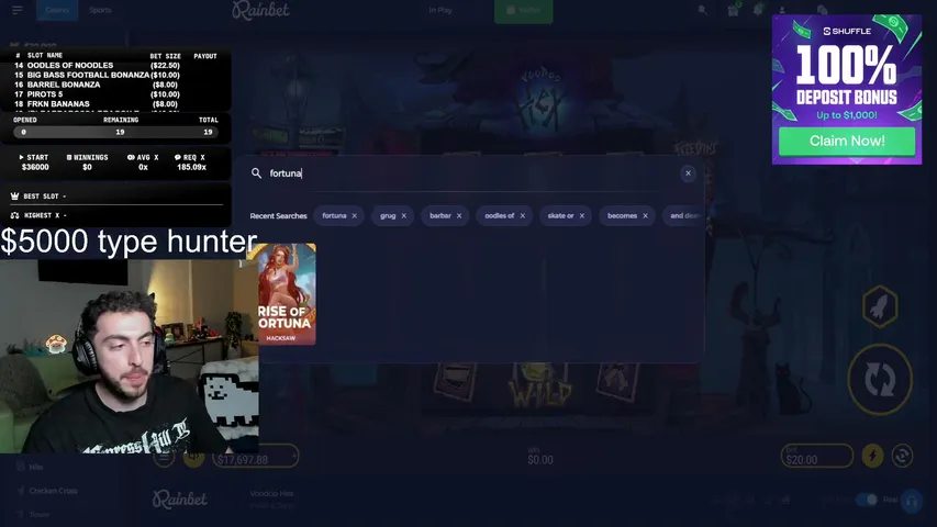 ryan3448 playing Slots & Casino - Live Casino Stream