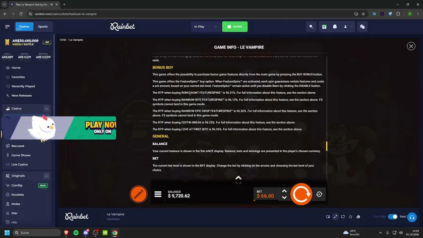claizfnr playing Slots & Casino - Live Casino Stream