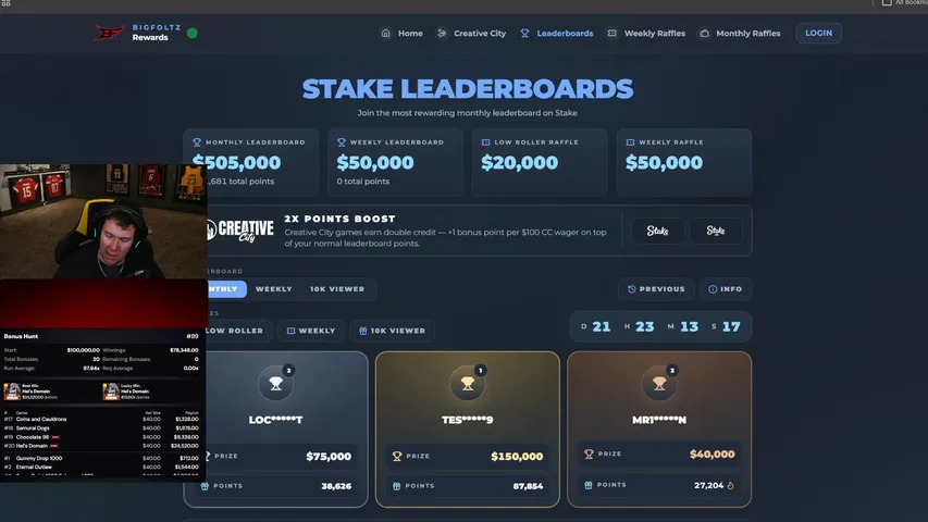 Bigfoltz playing Slots & Casino - Live Casino Stream
