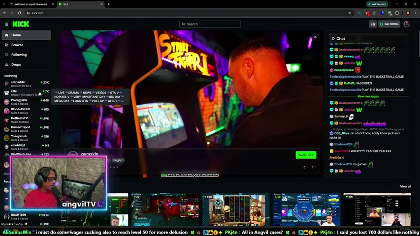 angvil playing Slots & Casino - Live Casino Stream