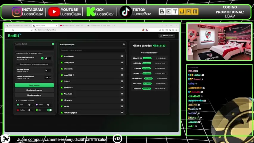 lucasgav playing Slots & Casino - Live Casino Stream