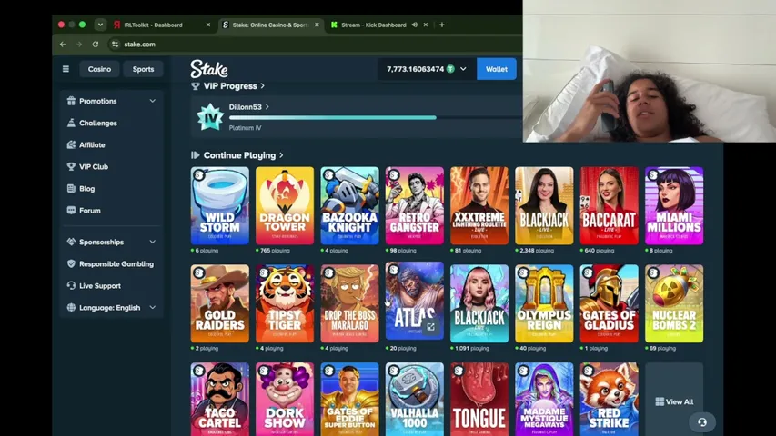 sonnyreeves playing Slots & Casino - Live Casino Stream