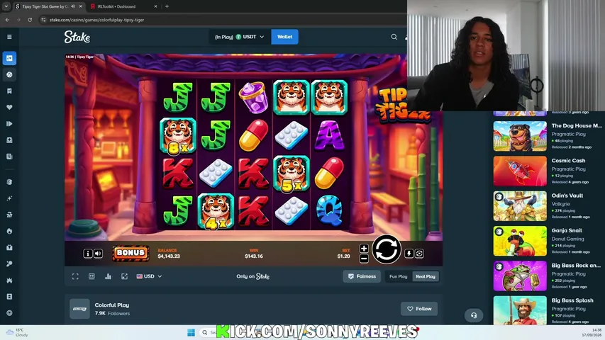 sonnyreeves playing Slots & Casino - Live Casino Stream