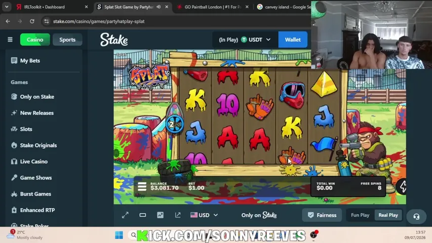 sonnyreeves playing Slots & Casino - Live Casino Stream