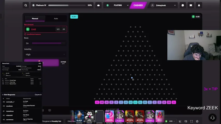 zekeyleek playing Slots & Casino - Live Casino Stream