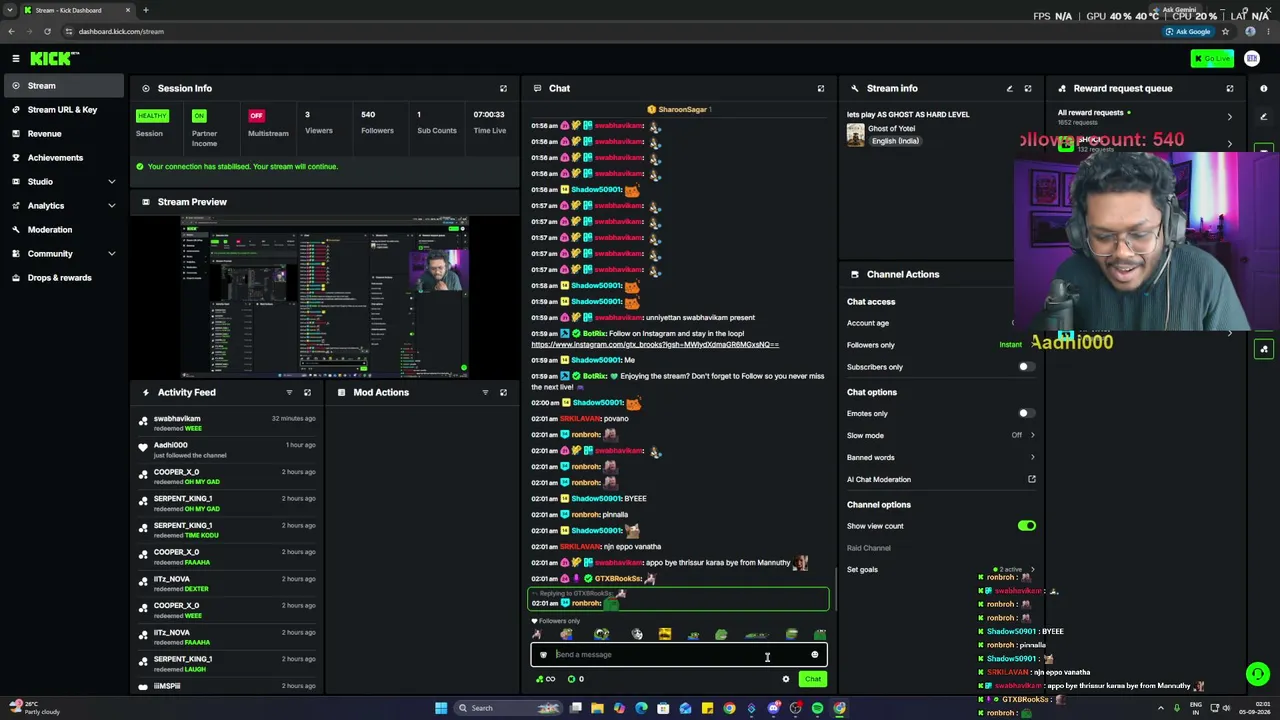 GTXBRookSs live