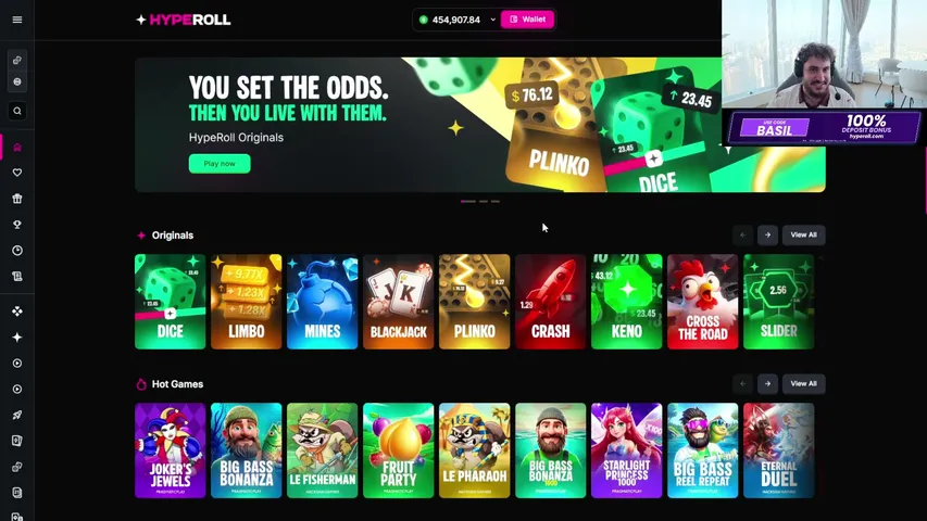 basilwins playing Slots & Casino - Live Casino Stream