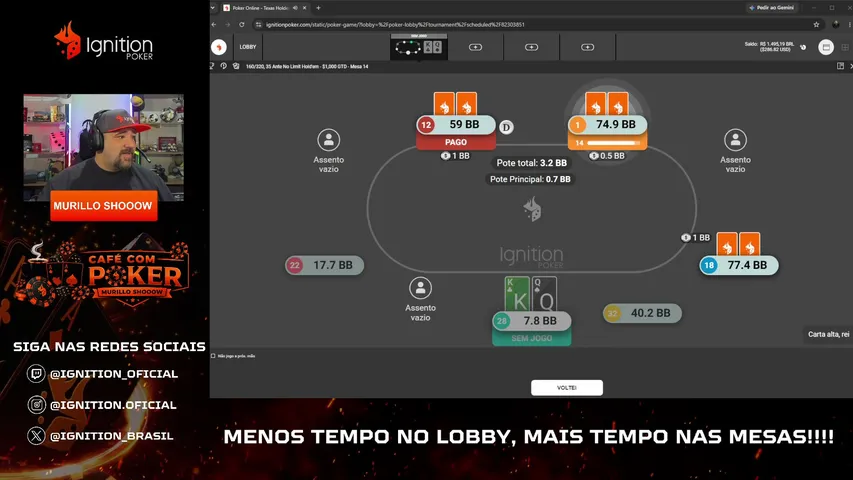 ignition-oficial playing Poker - Live Casino Stream