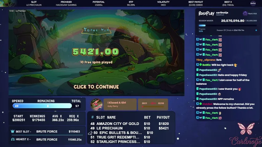 carlinotje playing Slots & Casino - Live Casino Stream