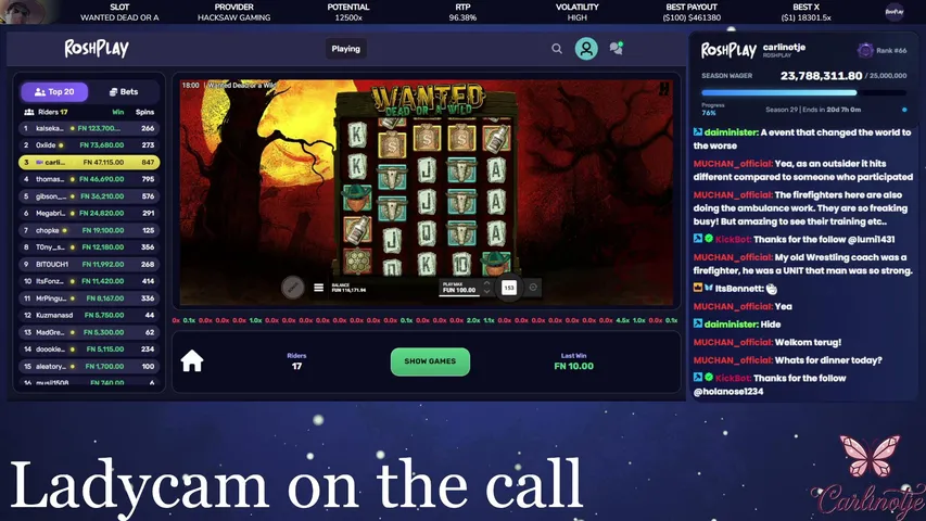 carlinotje playing Slots & Casino - Live Casino Stream