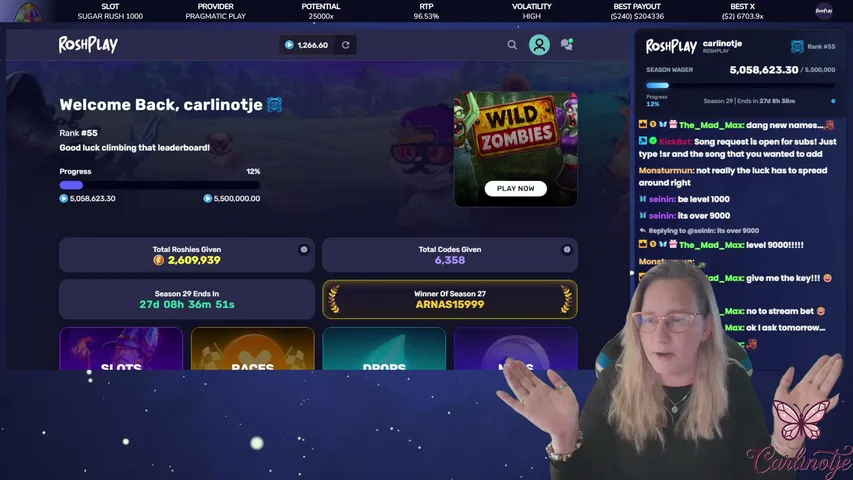 carlinotje playing Slots & Casino - Live Casino Stream