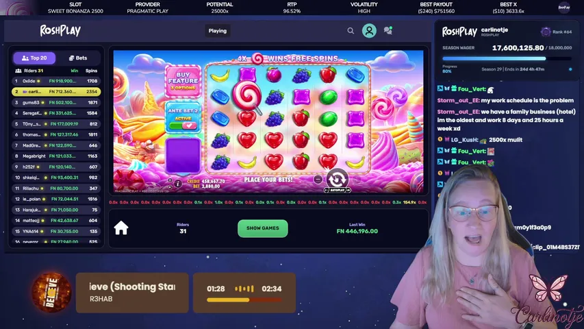 carlinotje playing Slots & Casino - Live Casino Stream
