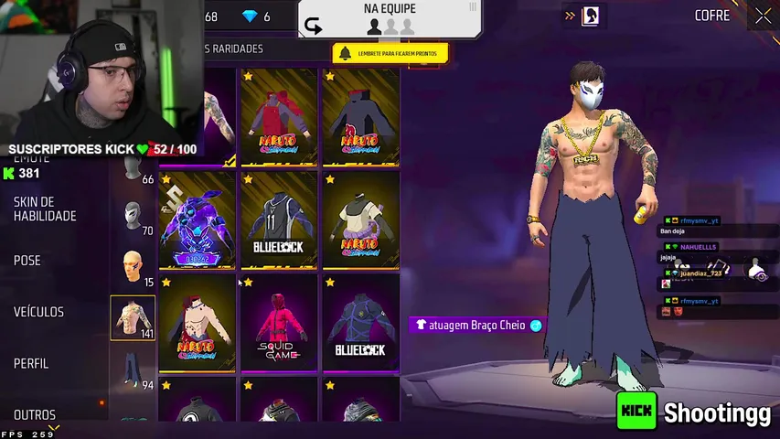 🇦🇷 HOY NOCHE DE MUCHO FF CON GENTE DEL CHAT TIRANDO CODIGO DE EQUIPO🏆