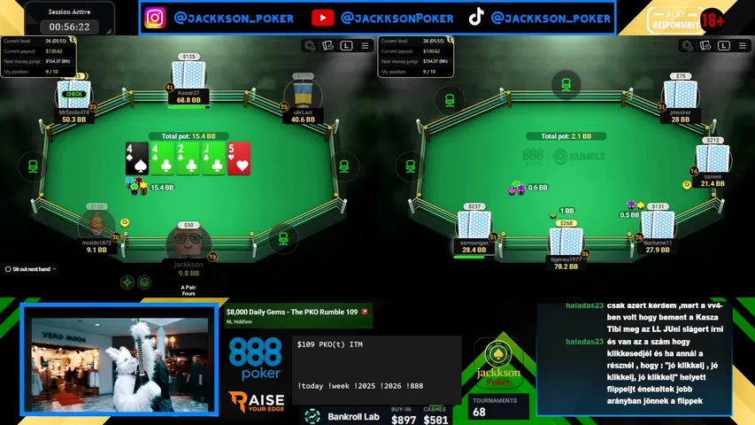 jackkson_poker playing Poker - Live Casino Stream