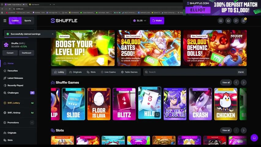 Elliot playing Slots & Casino - Live Casino Stream