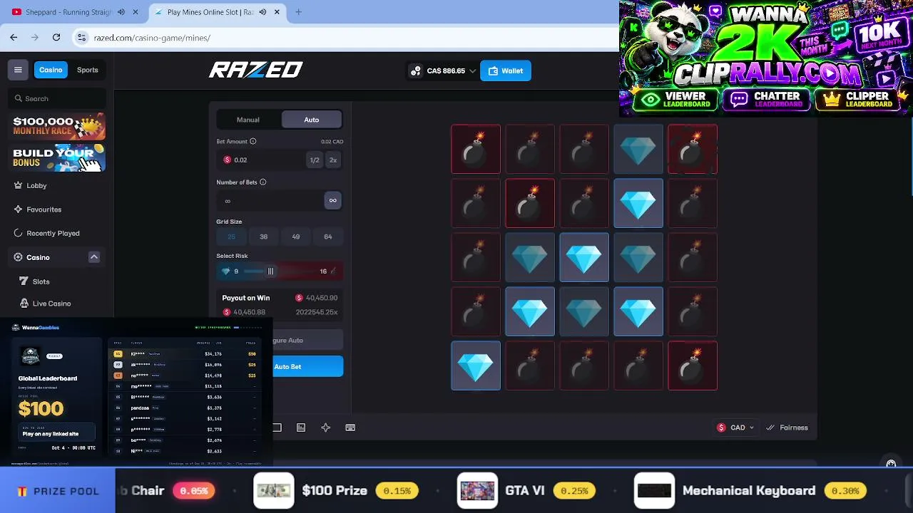 RAZED AFK STREAM🧃| 24/7 GIVEAWAYS and Tips 🎉 !site !VIP !claim !clipper 60K in prizes and leaderboards