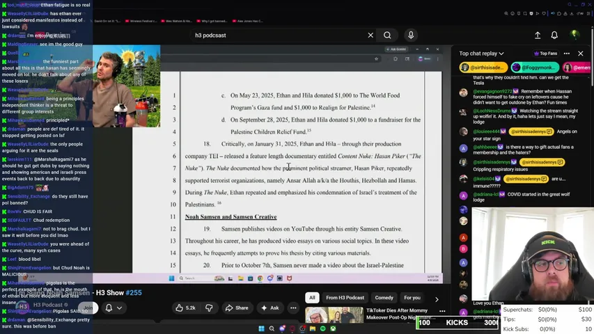 EARLY KICK STREAM - I LOVE LAWSUITS!!!!! - NEWS - POLITICS - DRAMA