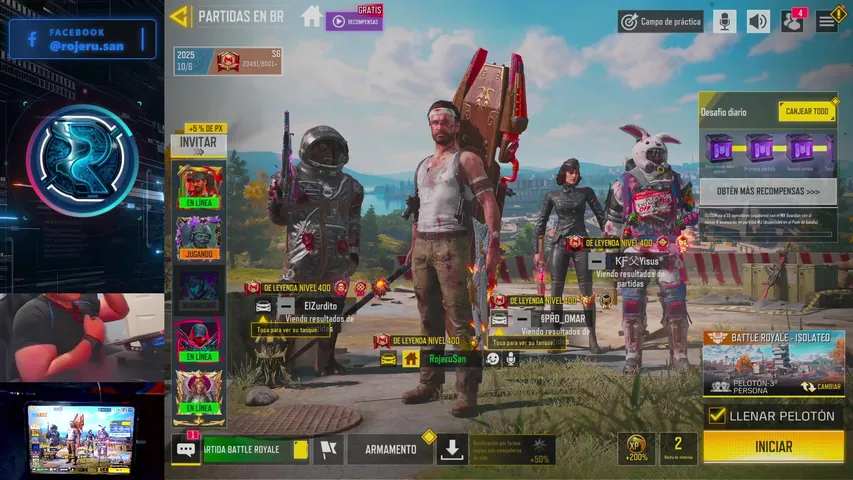 🔴 EN VIVO | HandCam | CALL OF DUTY MOBILE 🔥 | A DESTROZAR ESCUADRAS 💪🎮 | RojeruSan