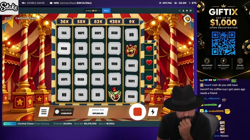 rooshtelin playing Slots & Casino - Live Casino Stream