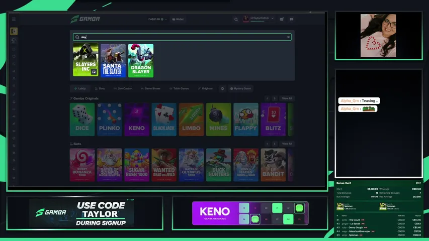 x0taylor playing Slots & Casino - Live Casino Stream