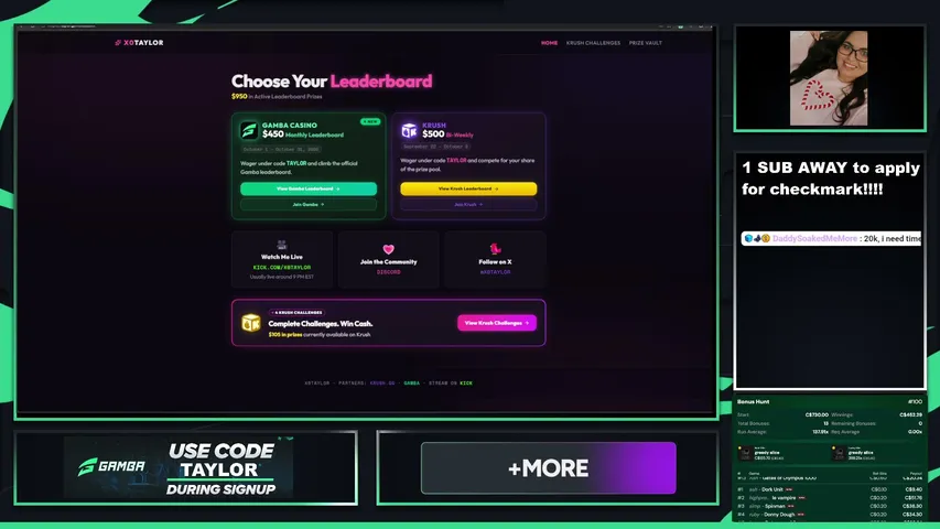 x0taylor playing Slots & Casino - Live Casino Stream