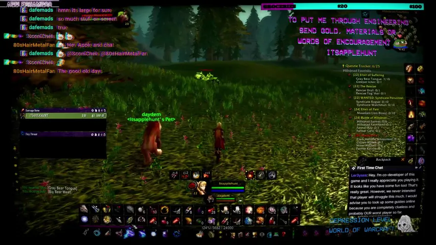 NICEST PLACE TO HANG OUT THIS MORNING 🏹 < EXALTED WITH UBEREATS > PENTA'S GUILD   WOW LEVELING TBC