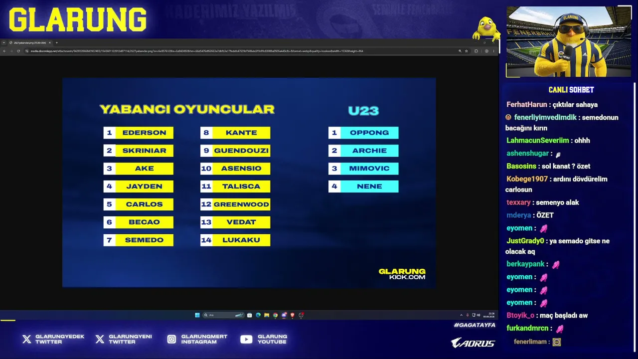 GAGA GÜNDEM - FENERİN MAÇI VAR
