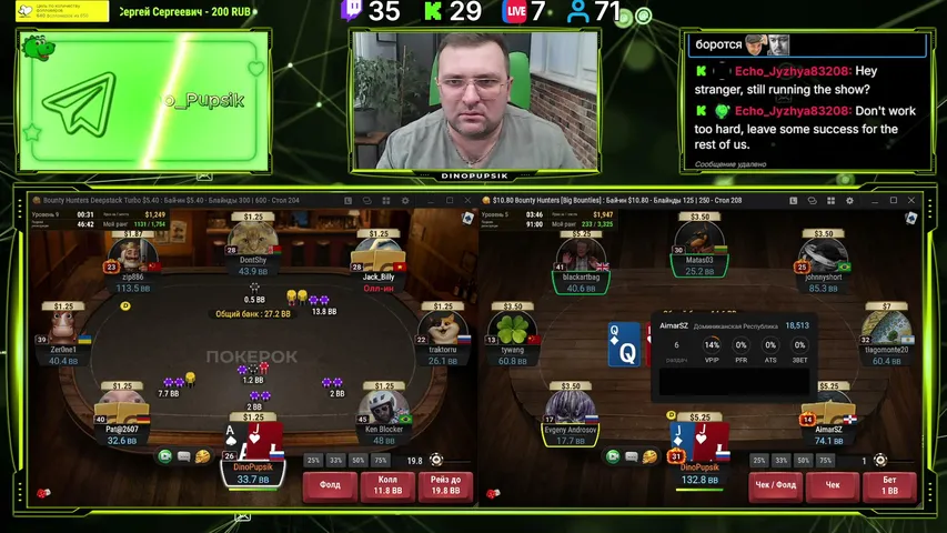 dinopupsik playing Monopoly Poker - Live Casino Stream
