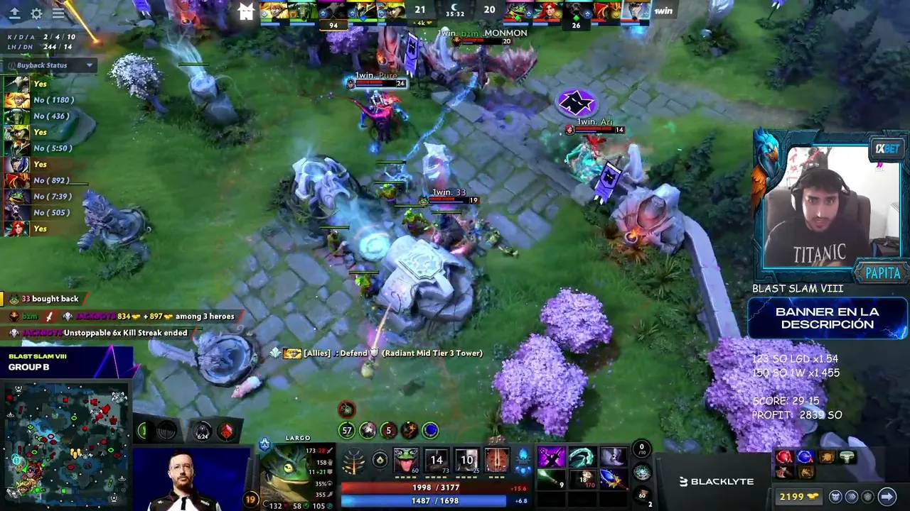 Papita — XG vs LGD Gaming  | Blast Slam VIII  !1x +18