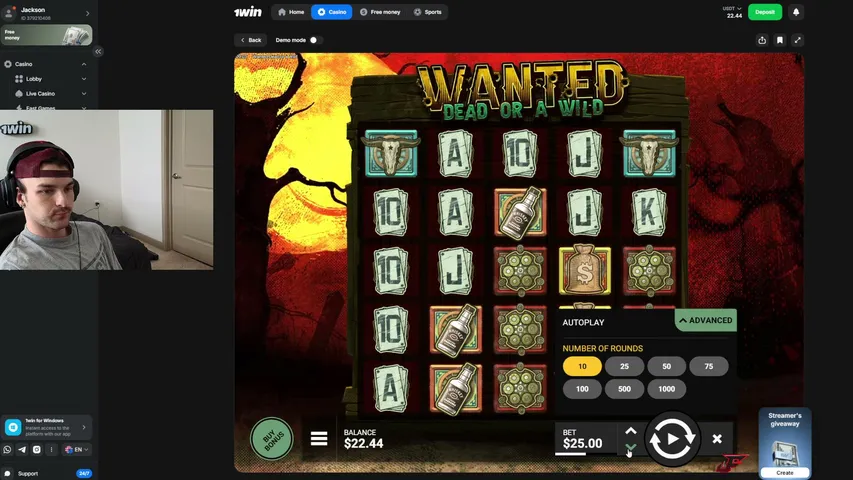 jacksonfelt playing Slots & Casino - Live Casino Stream