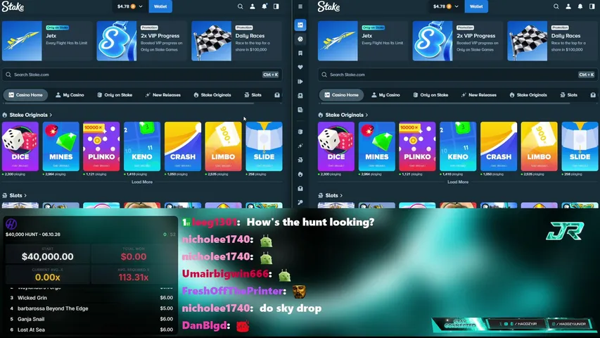 haddzyjr playing Slots & Casino - Live Casino Stream
