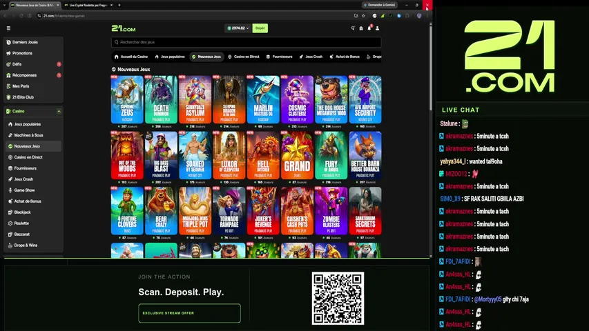 tachtouch playing Slots & Casino - Live Casino Stream