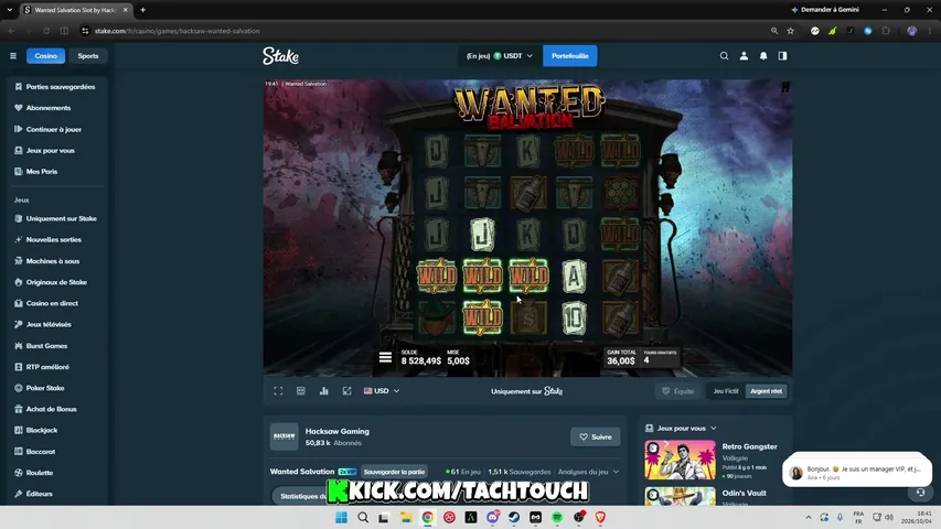 tachtouch playing Slots & Casino - Live Casino Stream