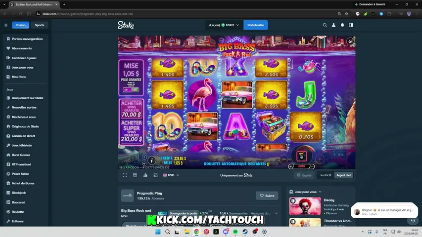 tachtouch playing Slots & Casino - Live Casino Stream
