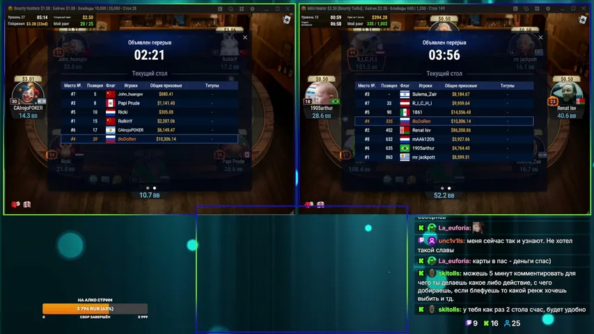 bodoren playing Monopoly Poker - Live Casino Stream