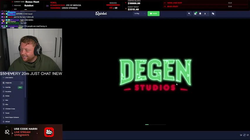 HarriWagers playing Slots & Casino - Live Casino Stream
